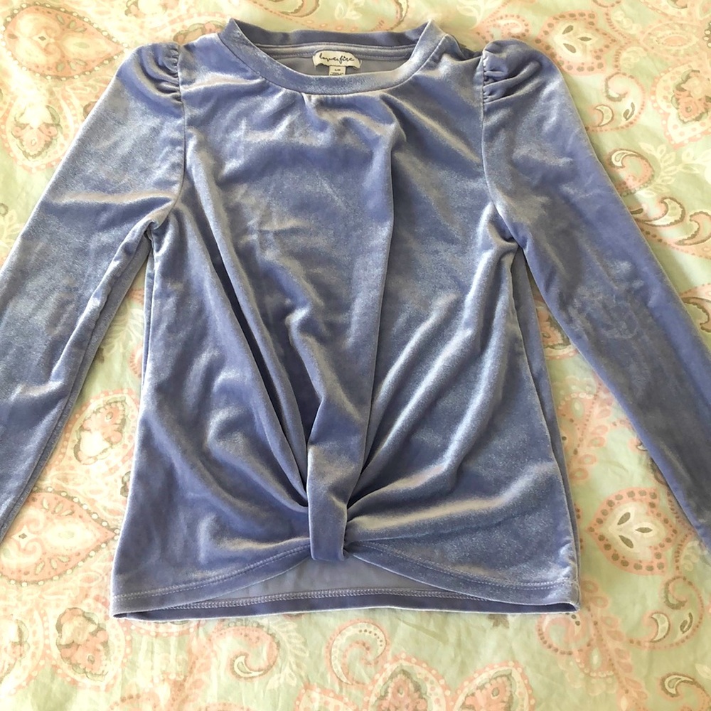 Purple puff sleeve Top (Girls)